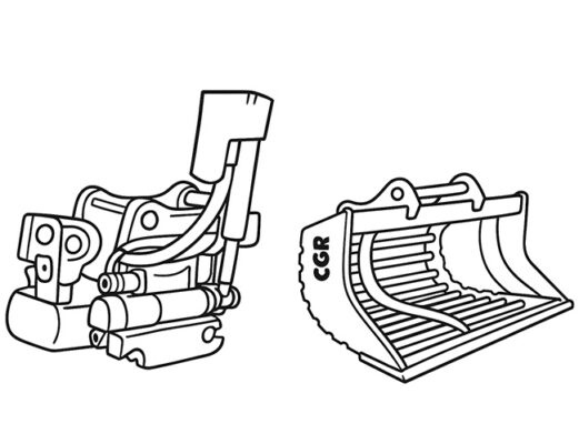 Udstyr til minigraver