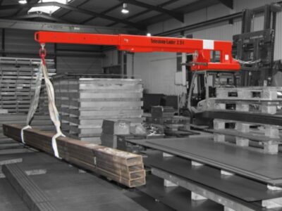 Kranarm til gaffeltruck teleskopisk